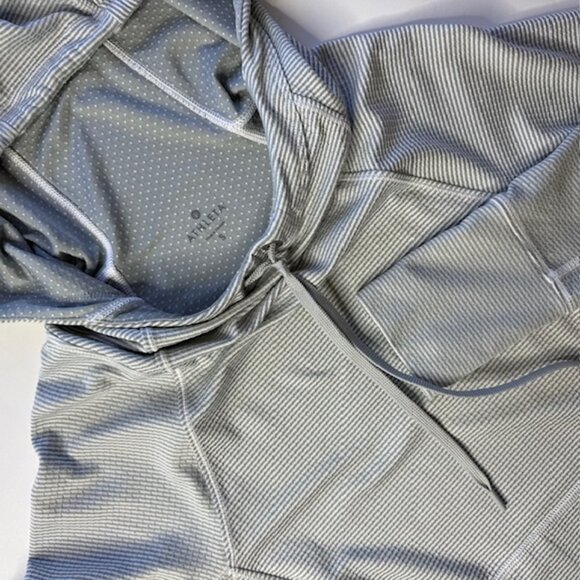Athleta Tops - Athleta Small Gray Hoodie Sweatshirt Athletic Cowl Neck Pocket Stretch Yoga